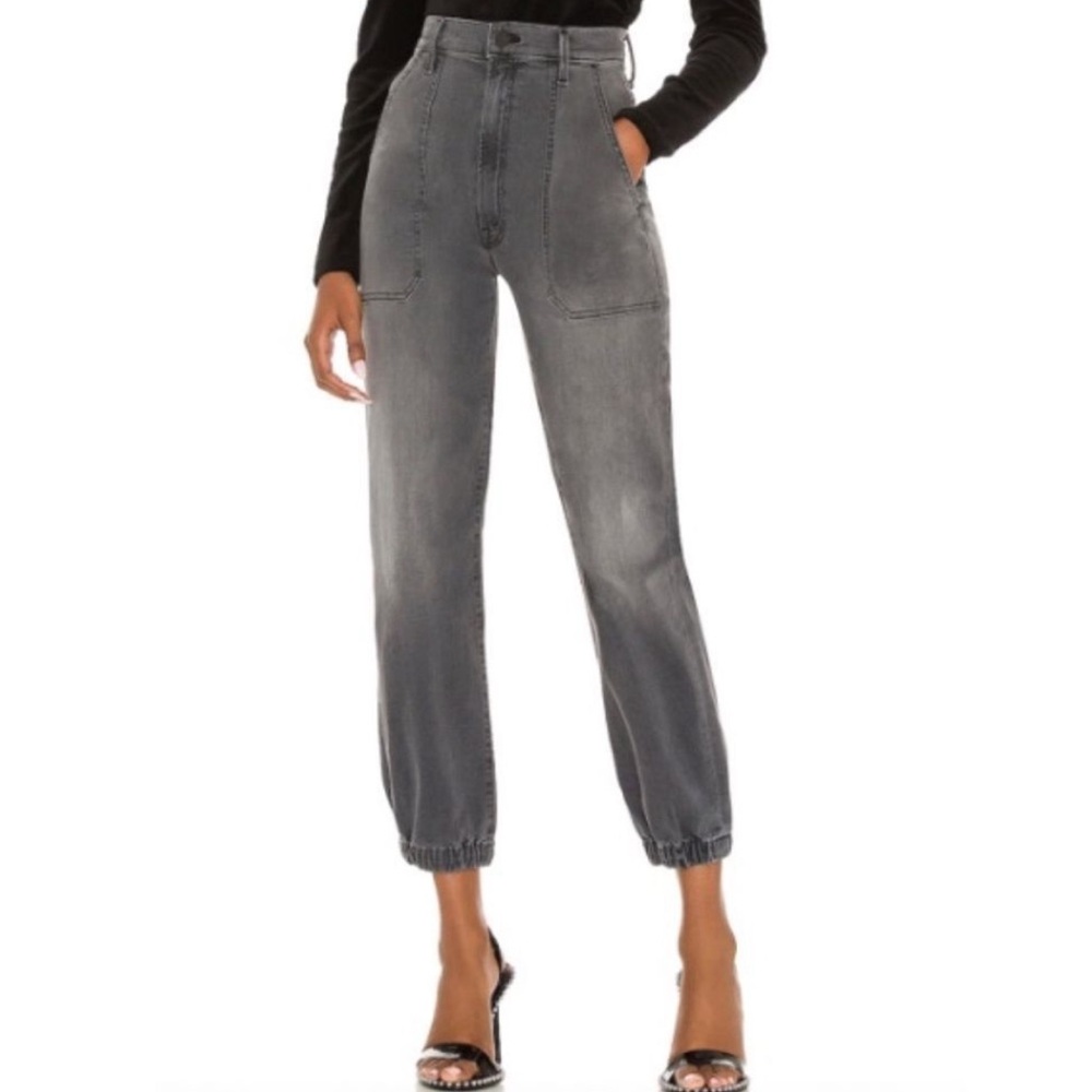 Mother the Wrapper Patch Ankle Jeans